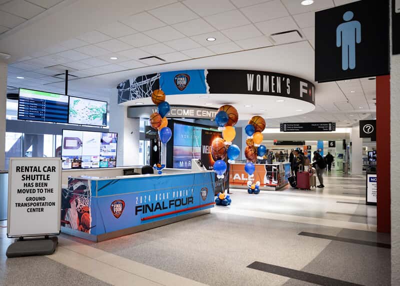 An image of mall signage.